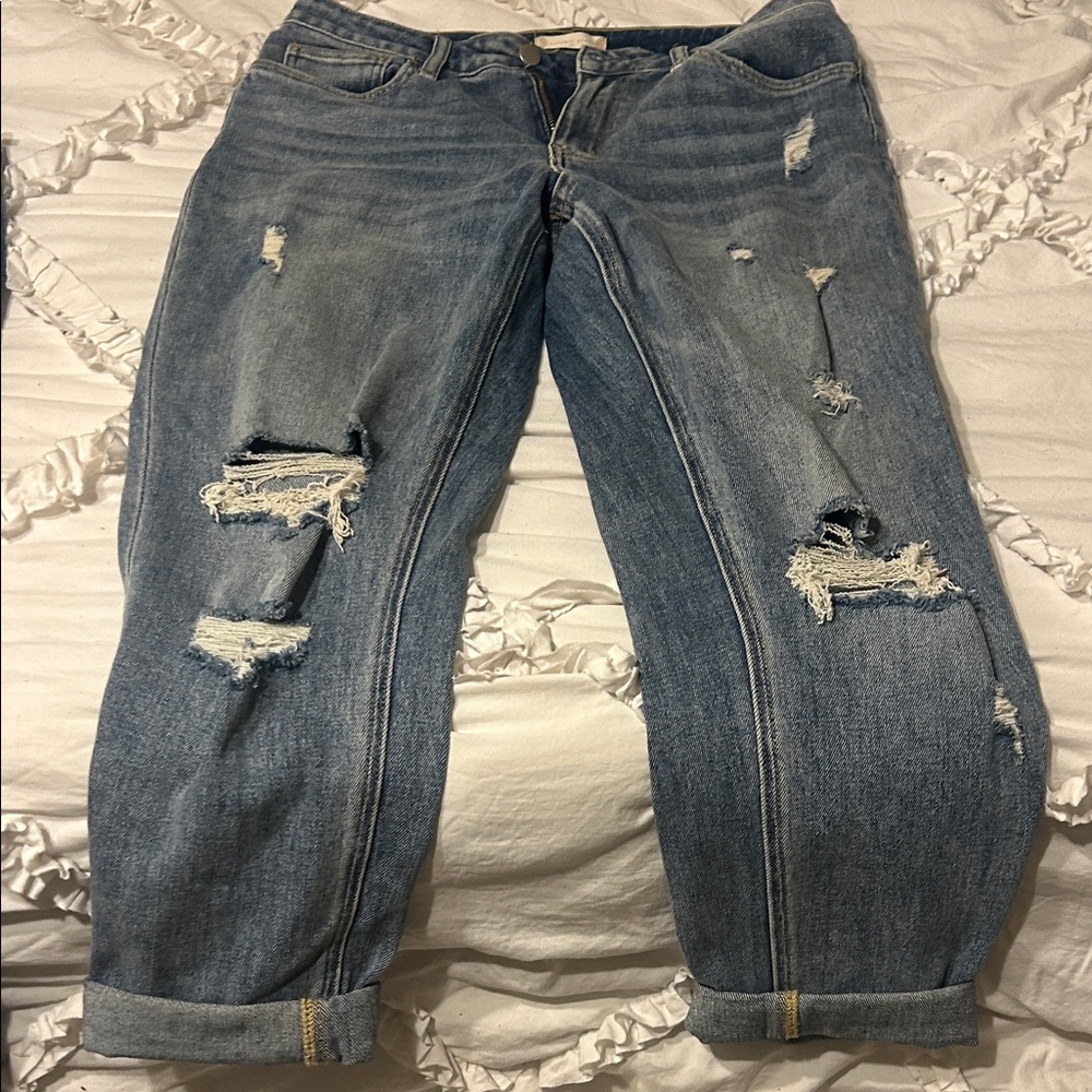Distressed Blue Jeans for Women by Altar’d State